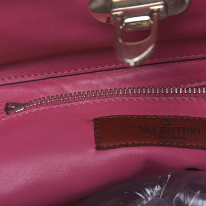 Valentino Garavani Vitello Small Rockstud Tote Deep Cyclamin 15 of 15