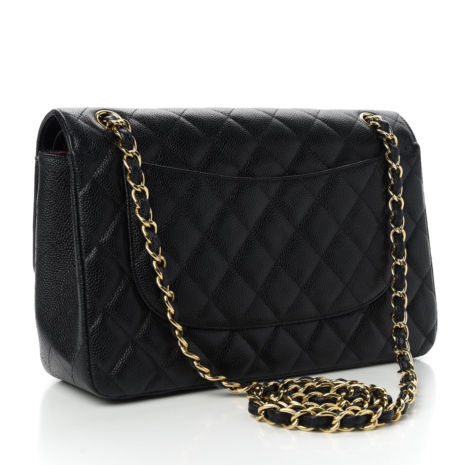 Chanel Caviar Quilted Jumbo Double Flap Black 4 of 12