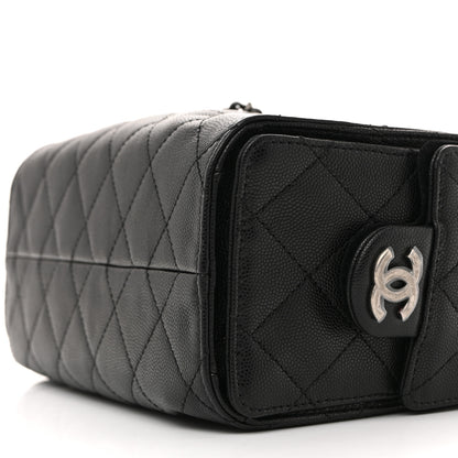 Chanel Caviar Quilted Mini Chanel 25 Handbag Black 10 of 10