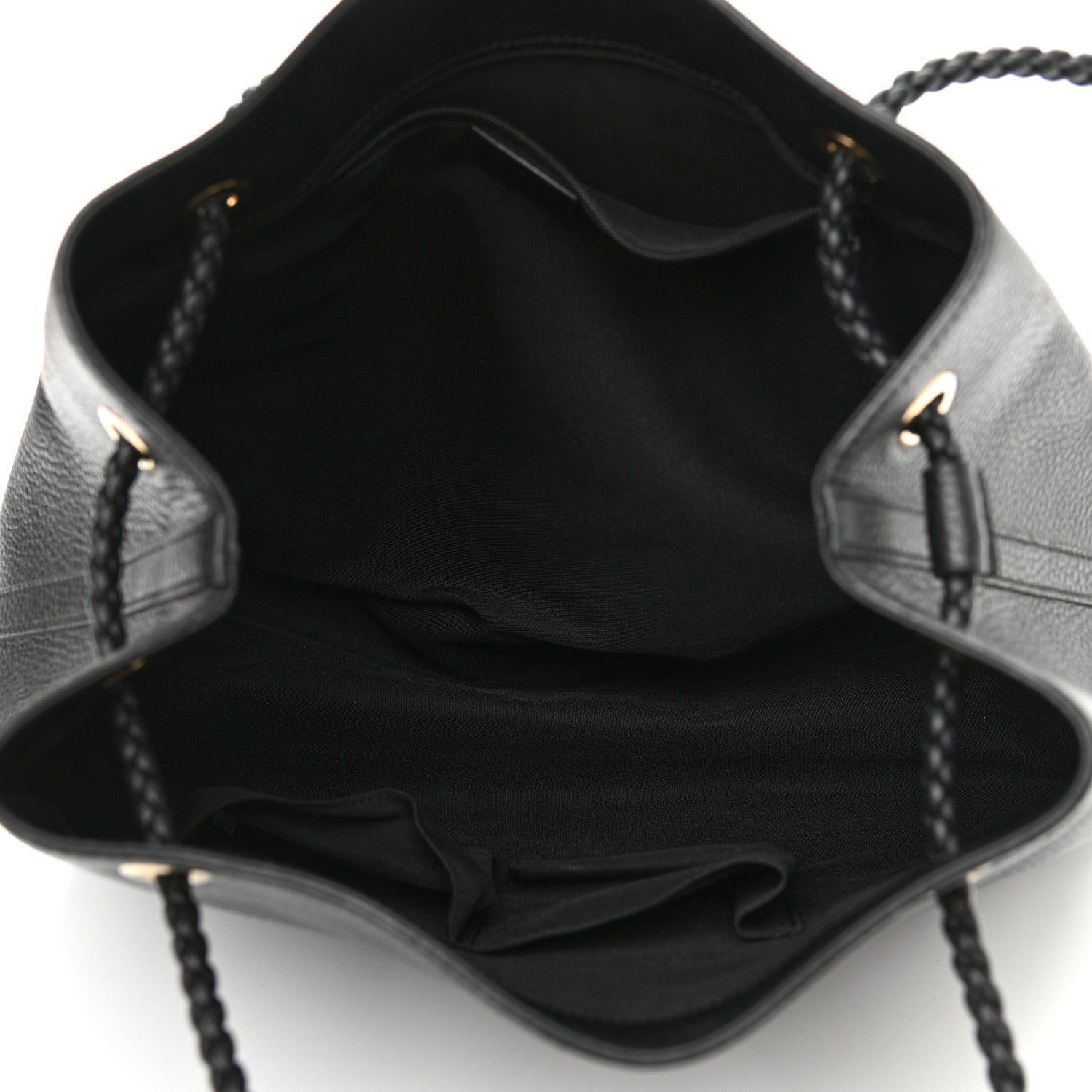 Gucci Calfskin Medium Braided Handle Gifford Tote Black 5 of 12