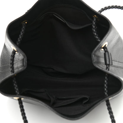 Gucci Calfskin Medium Braided Handle Gifford Tote Black 5 of 12