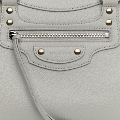 Balenciaga Grained Calfskin Neo Classic Silver Hardware S City Light Grey 8 of 10