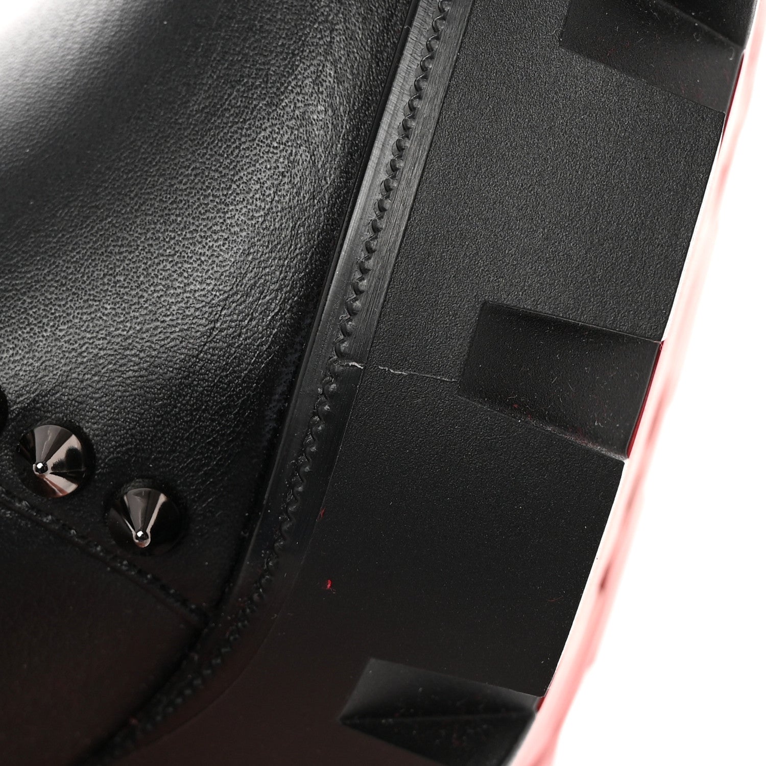 Christian Louboutin Nappa Out Line Spike Lug 100 Boots 37 Black 9 of 12