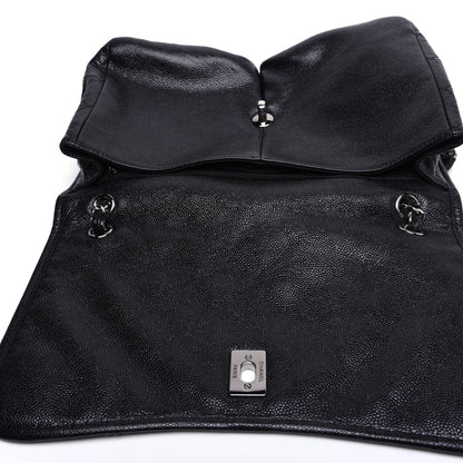 Chanel Grained Calfskin Large Natural Beauty Flap Black 11 of 13