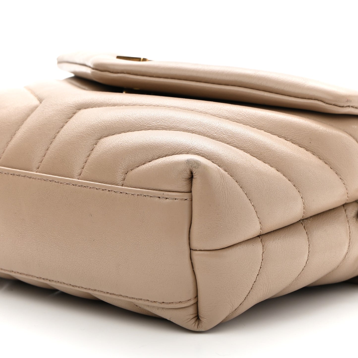 Calfskin Y Quilted Monogram Toy Loulou Satchel Light Natural