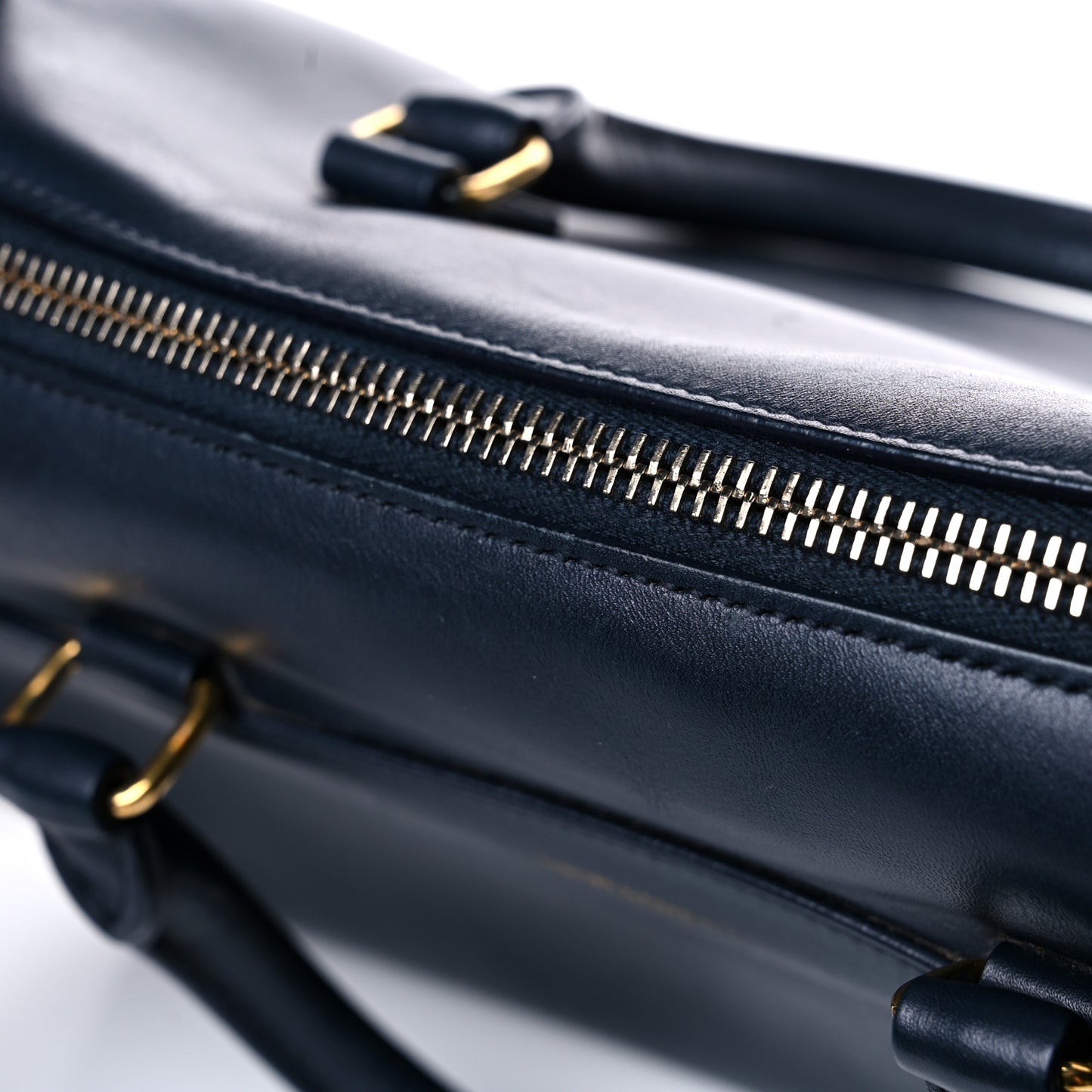 Calfskin Classic Baby Duffle Navy Blue