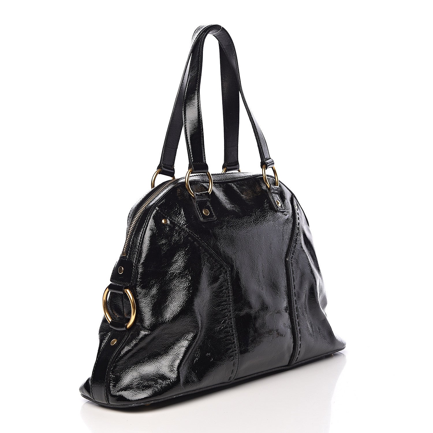 Saint Laurent Patent Large Muse Black 3 of 20