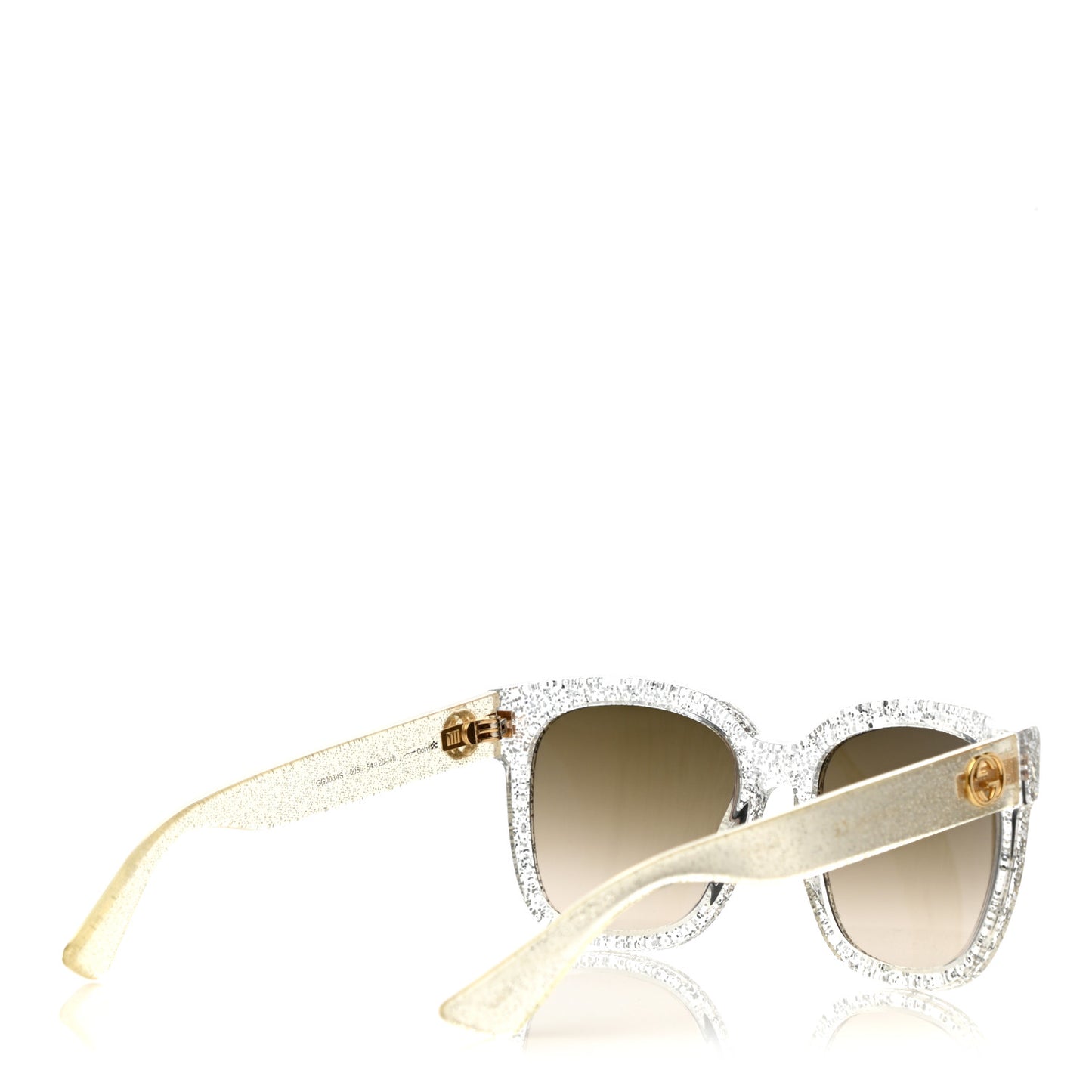 Acetate Glitter Sunglasses GG0034S Silver