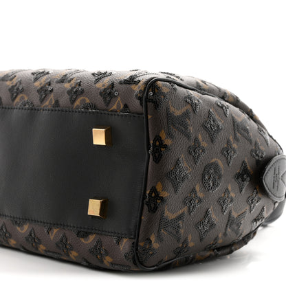 Louis Vuitton Monogram Sequins Eclipse Speedy 28 Black 9 of 10