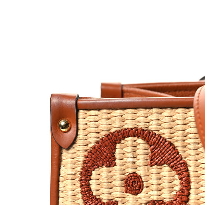 Louis Vuitton Raffia Calfskin Monogram Giant Onthego MM Tan 12 of 12