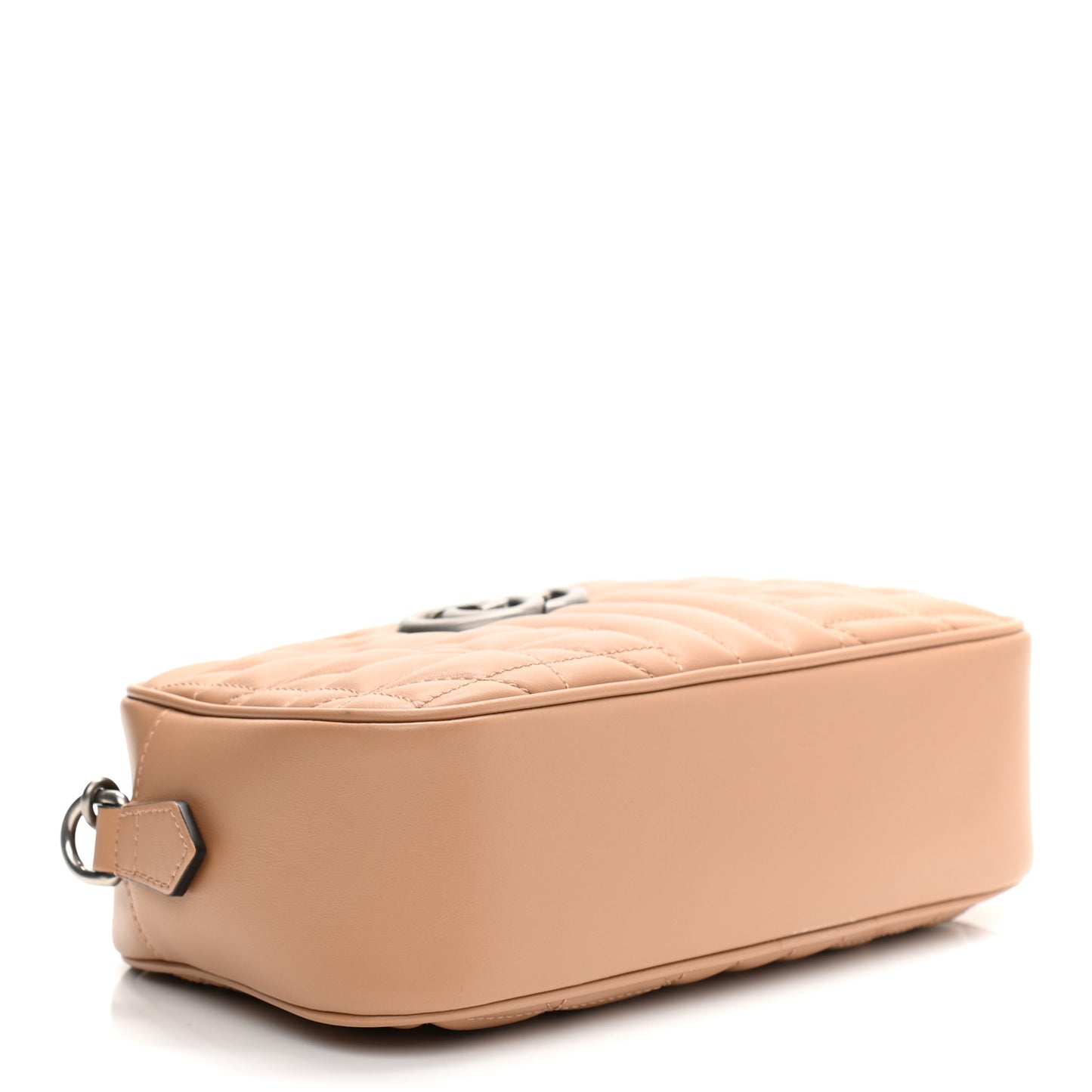 Calfskin Matelasse Aria Small GG Marmont Chain Shoulder Bag Camelia