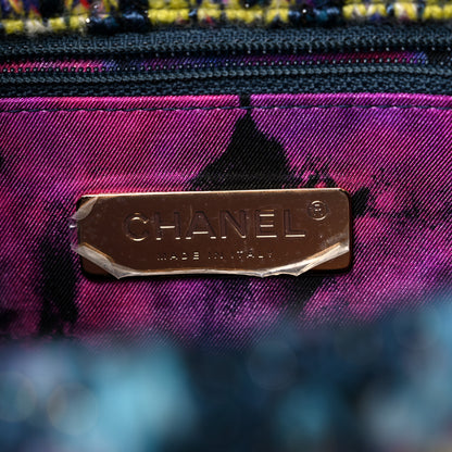 Chanel Tweed Quilted Medium Chanel 19 Flap Dark Multicolor 6 of 9