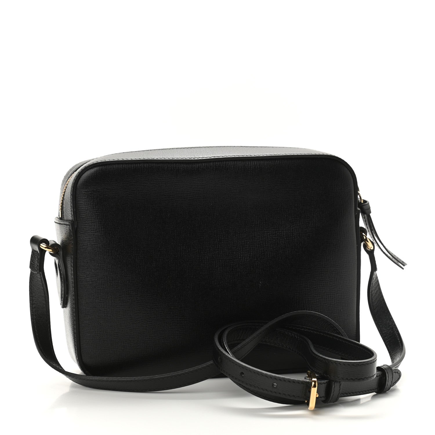 Gucci Textured Calfskin Small Horsebit 1955 Shoulder Bag Black 3 of 11