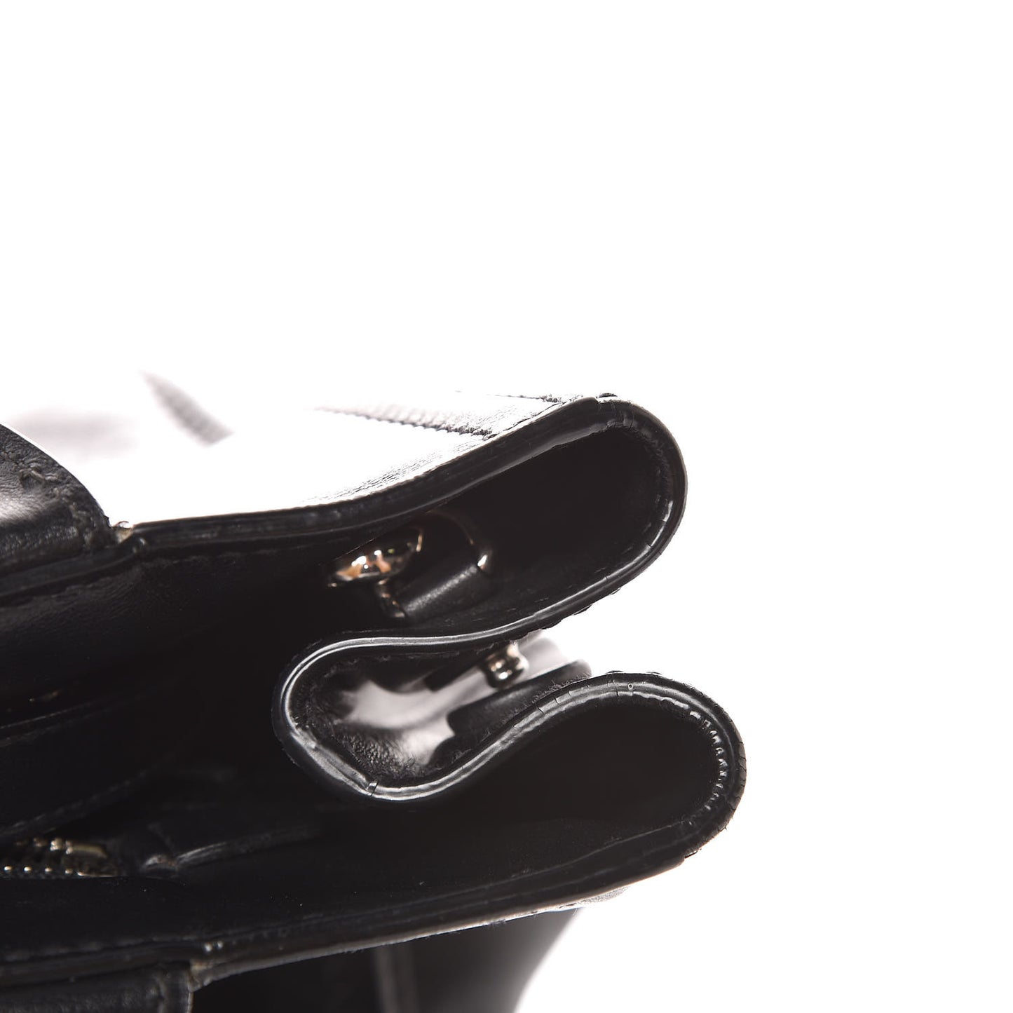 Nappa Vertical Stitched Tote Black