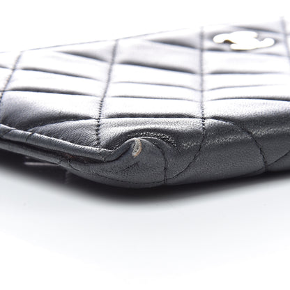 Chanel Lambskin Quilted Zip Pouch Black 10 of 13
