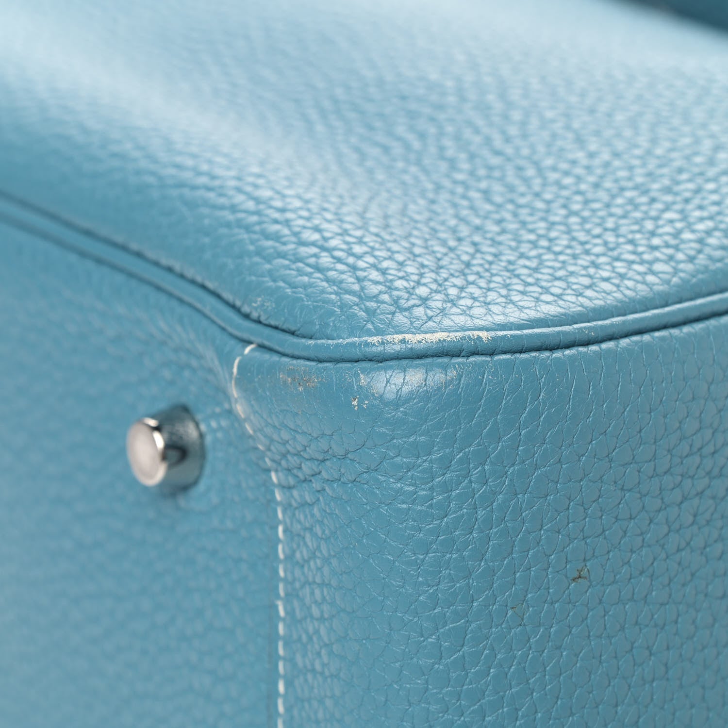 Hermes Taurillon Clemence Lindy 34 Bleu Jean 6 of 8