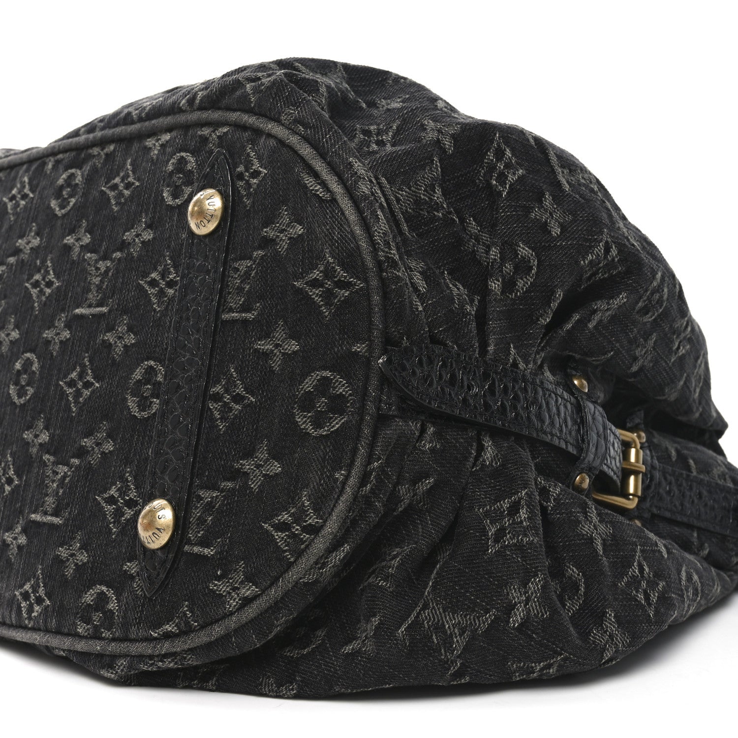 Louis Vuitton Denim Mahina XL Black 9 of 10