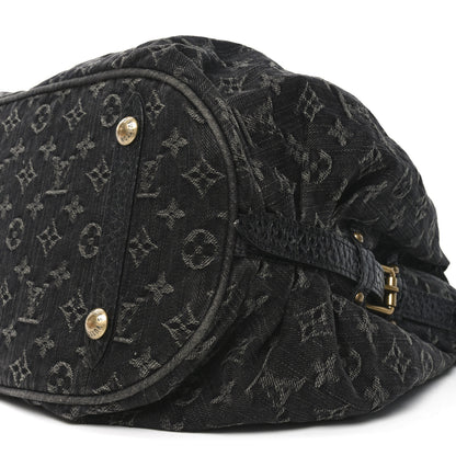 Louis Vuitton Denim Mahina XL Black 9 of 10