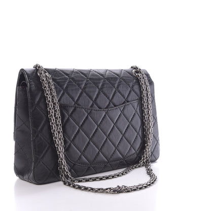 Chanel Aged Calfskin Quilted 2.55 Reissue 226 Flap Black 3 of 10