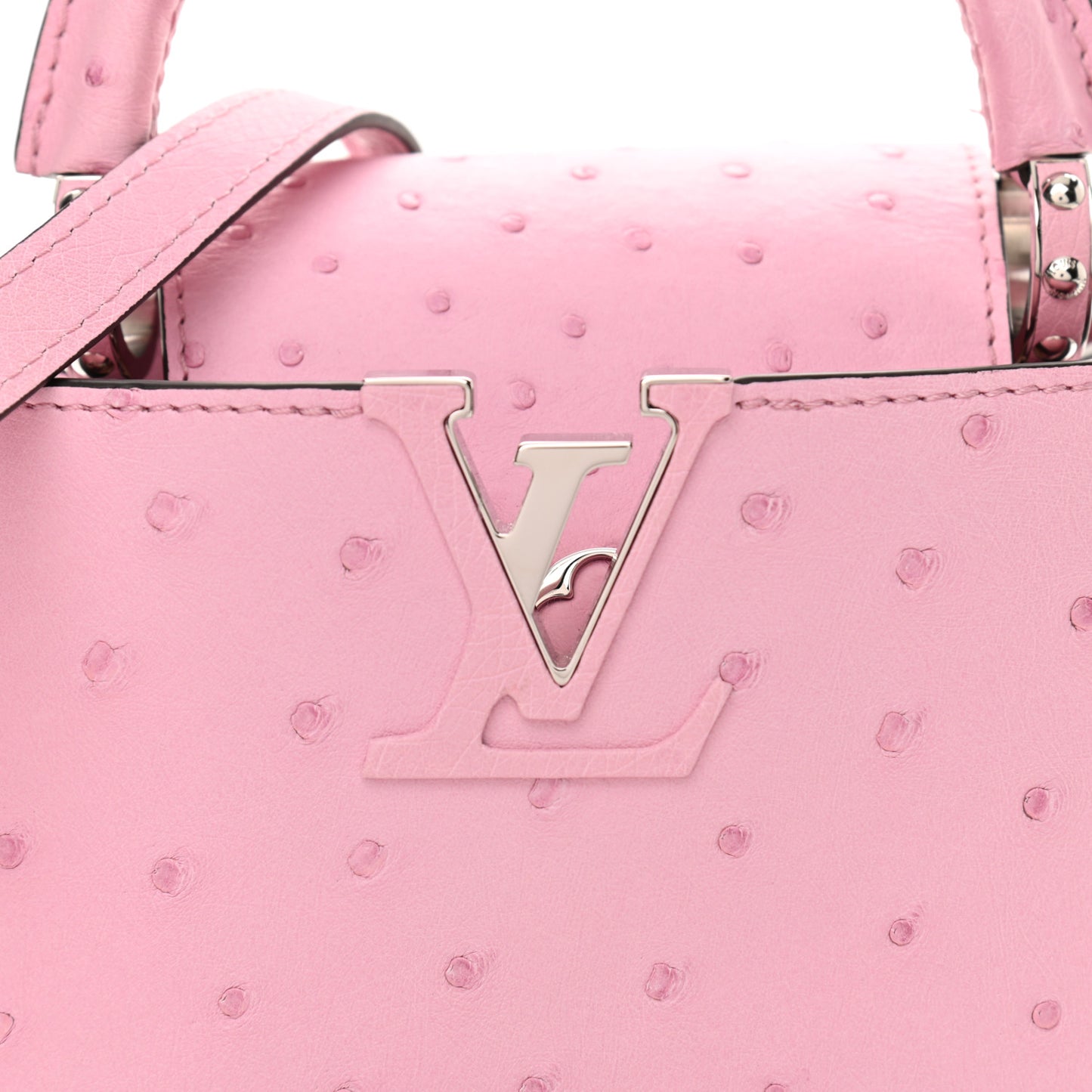 Ostrich Capucines Mini Pink
