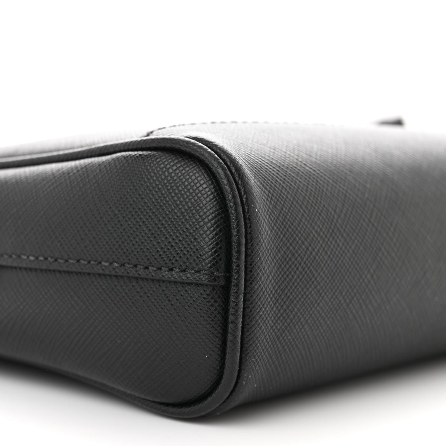 Saffiano Zip Crossbody Bag Black