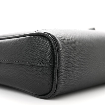 Prada Saffiano Zip Crossbody Bag Black 10 of 11
