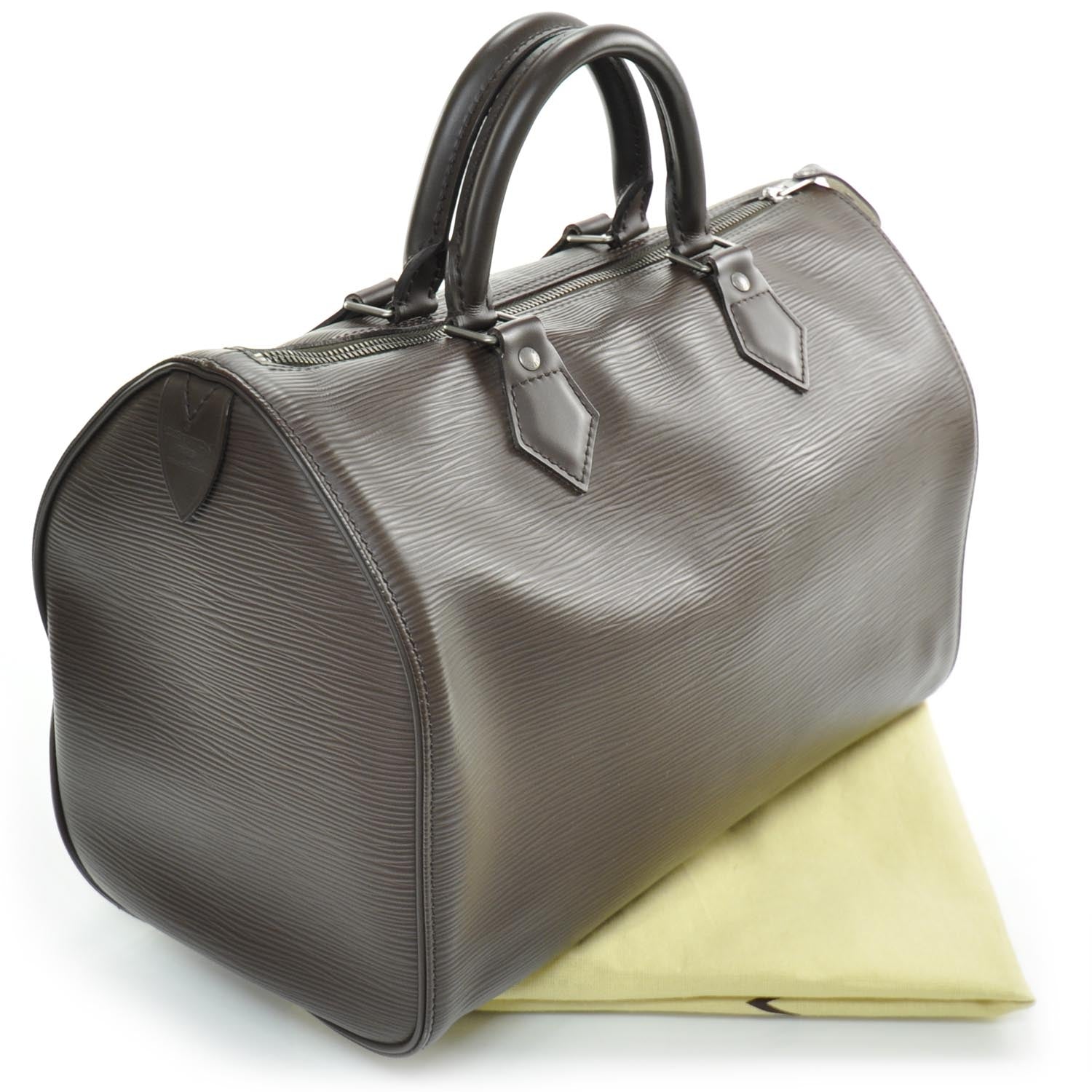 Louis Vuitton Epi Speedy 30 Moka 3 of 8