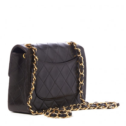 Chanel Lambskin Quilted Mini Square Flap Black 2 of 9