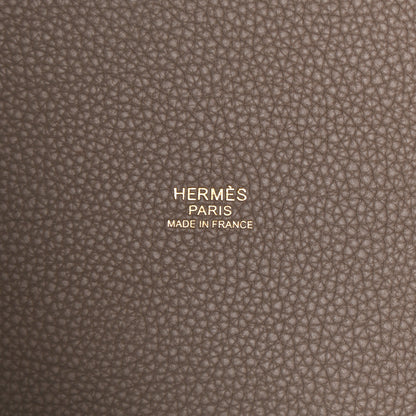 Hermes Taurillon Maurice Picotin Lock 18 PM Gris Asphalte 6 of 11