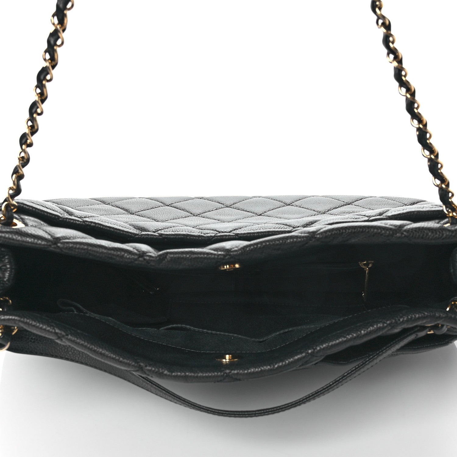 Chanel Caviar Quilted Timeless CC Soft Tote Black 5 of 10