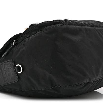 Prada Re-Nylon Vela Saffiano Pocket Double Buckle Messenger Shoulder Bag Black 10 of 11