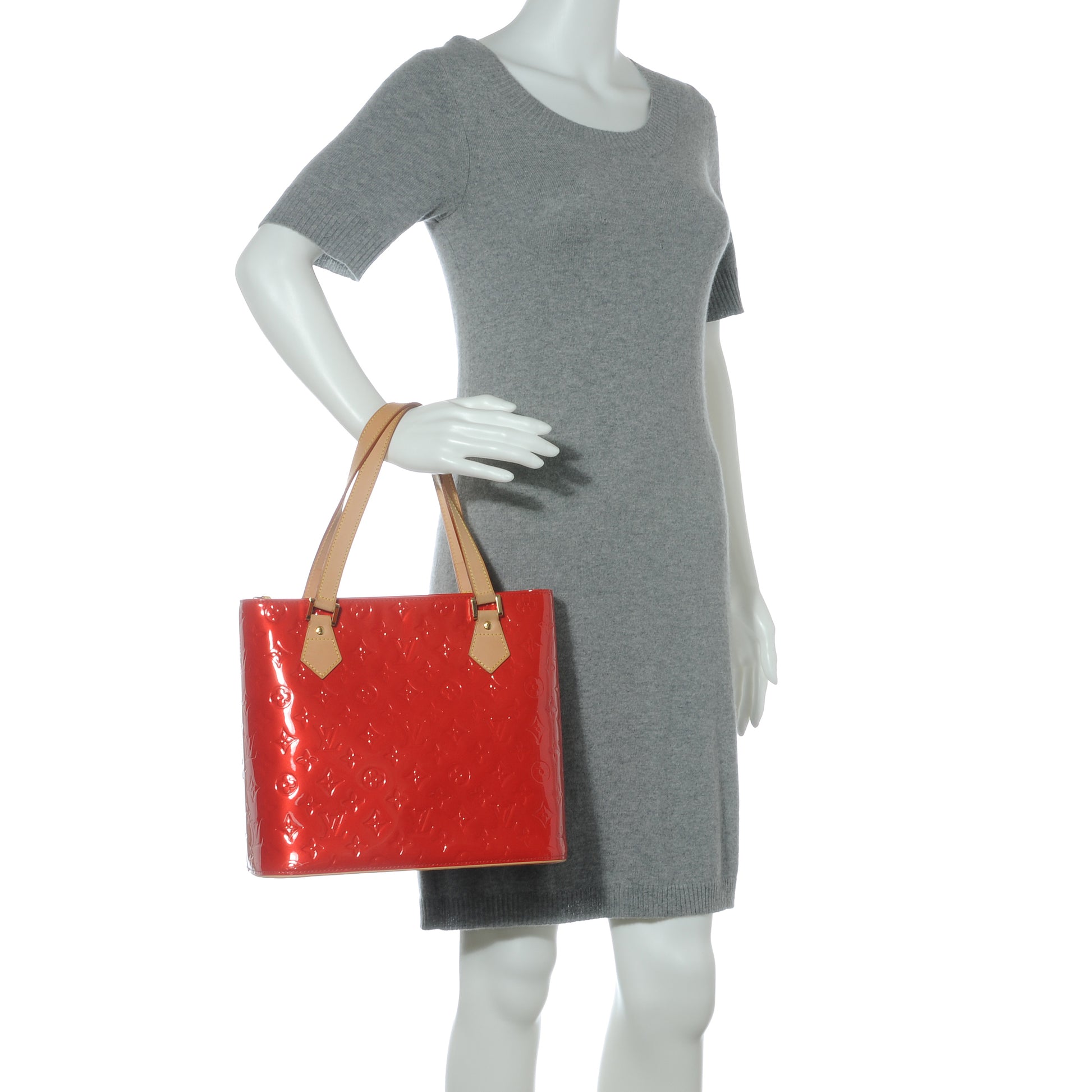 Louis Vuitton Vernis Houston Red 2 of 7