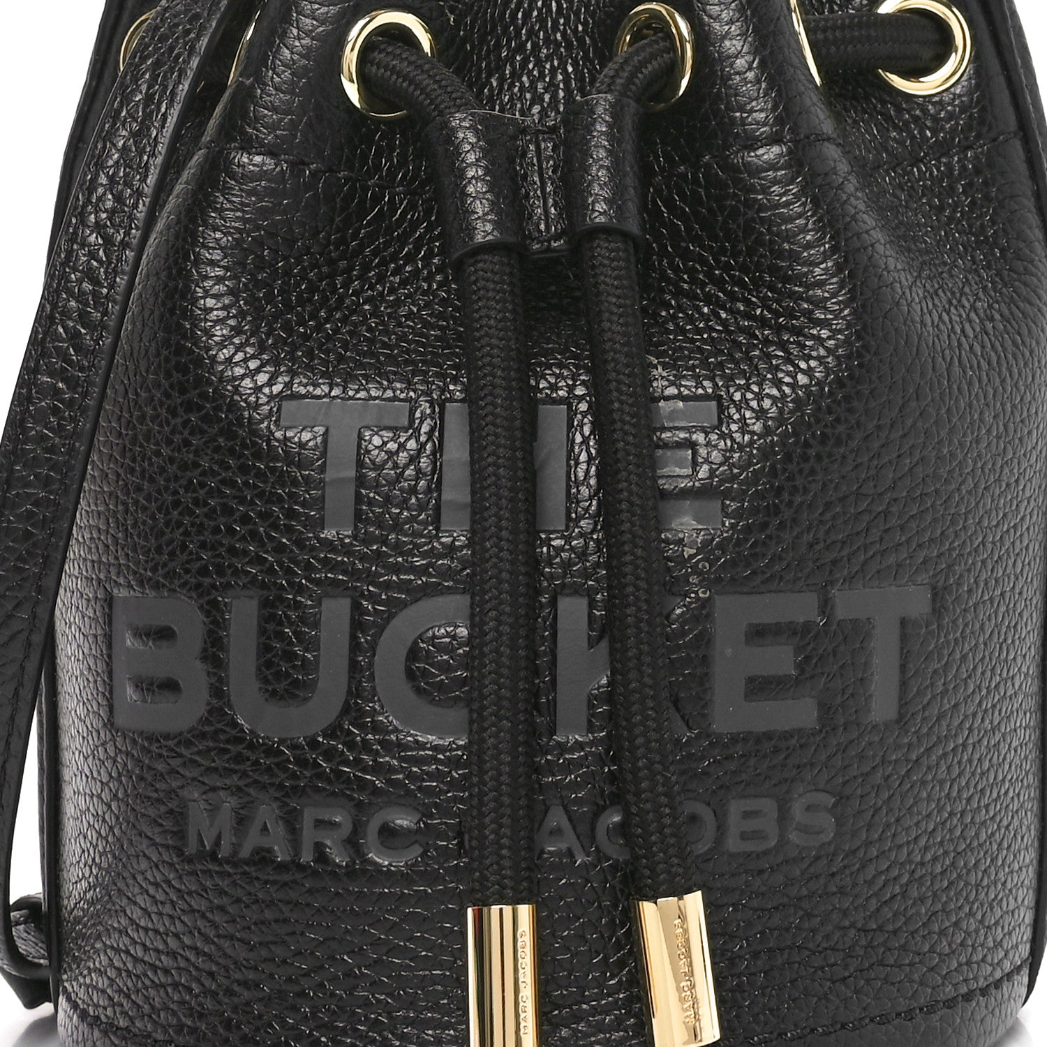 Marc Jacobs Grained Calfskin Mini The Bucket Bag Black 9 of 11