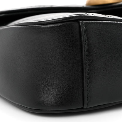 Gucci Calfskin Matelasse Mini GG Marmont Shoulder Bag Black 10 of 12
