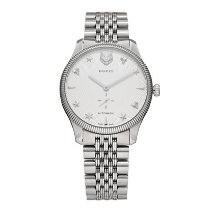 Gucci Stainless Steel 40mm G-Timeless Charm Automatic Watch 1 of 4