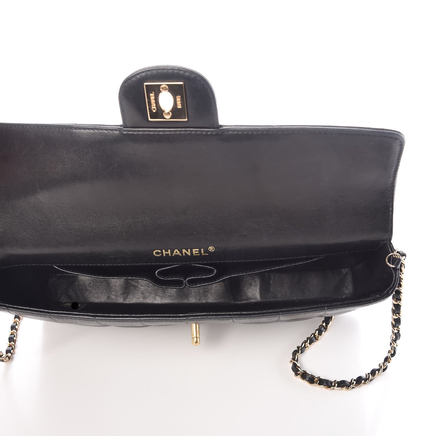 Chanel Lambskin East West Chocolate Bar Flap Black 5 of 8