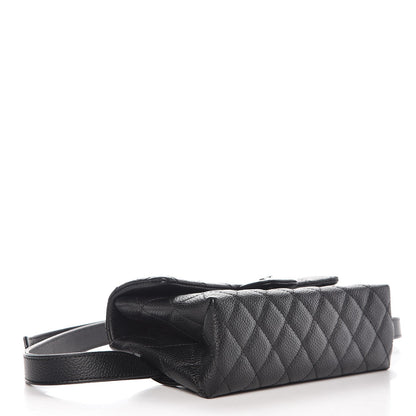 Chanel Grained Calfskin Quilted 2.55 Reissue Flap Belt Bag Clutch Black 3 of 7