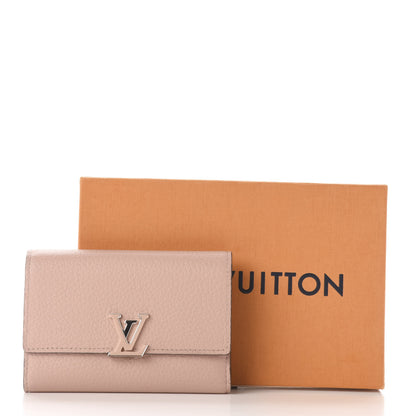 Louis Vuitton Taurillon Capucines Compact Wallet Magnolia 10 of 10