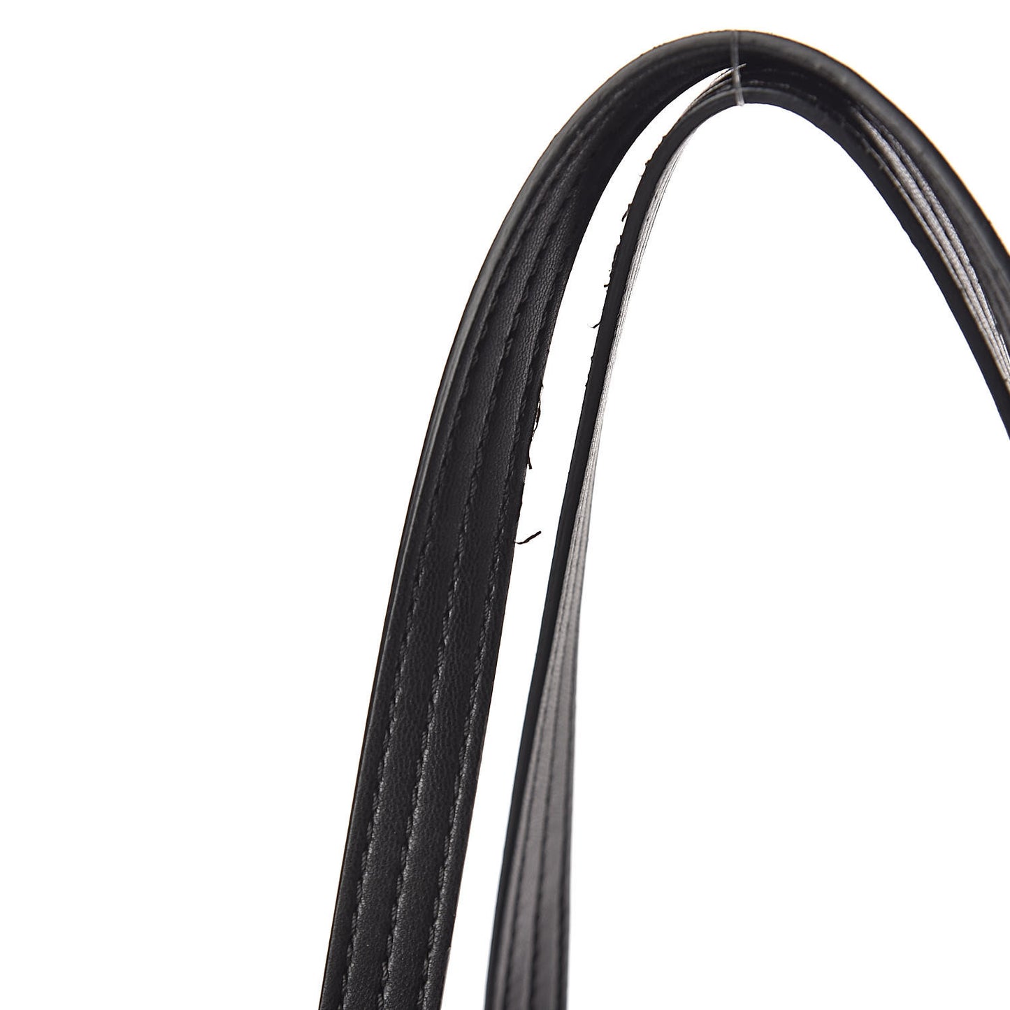 Rubber Effect Canvas Quilted Duo Shopper Tote Black