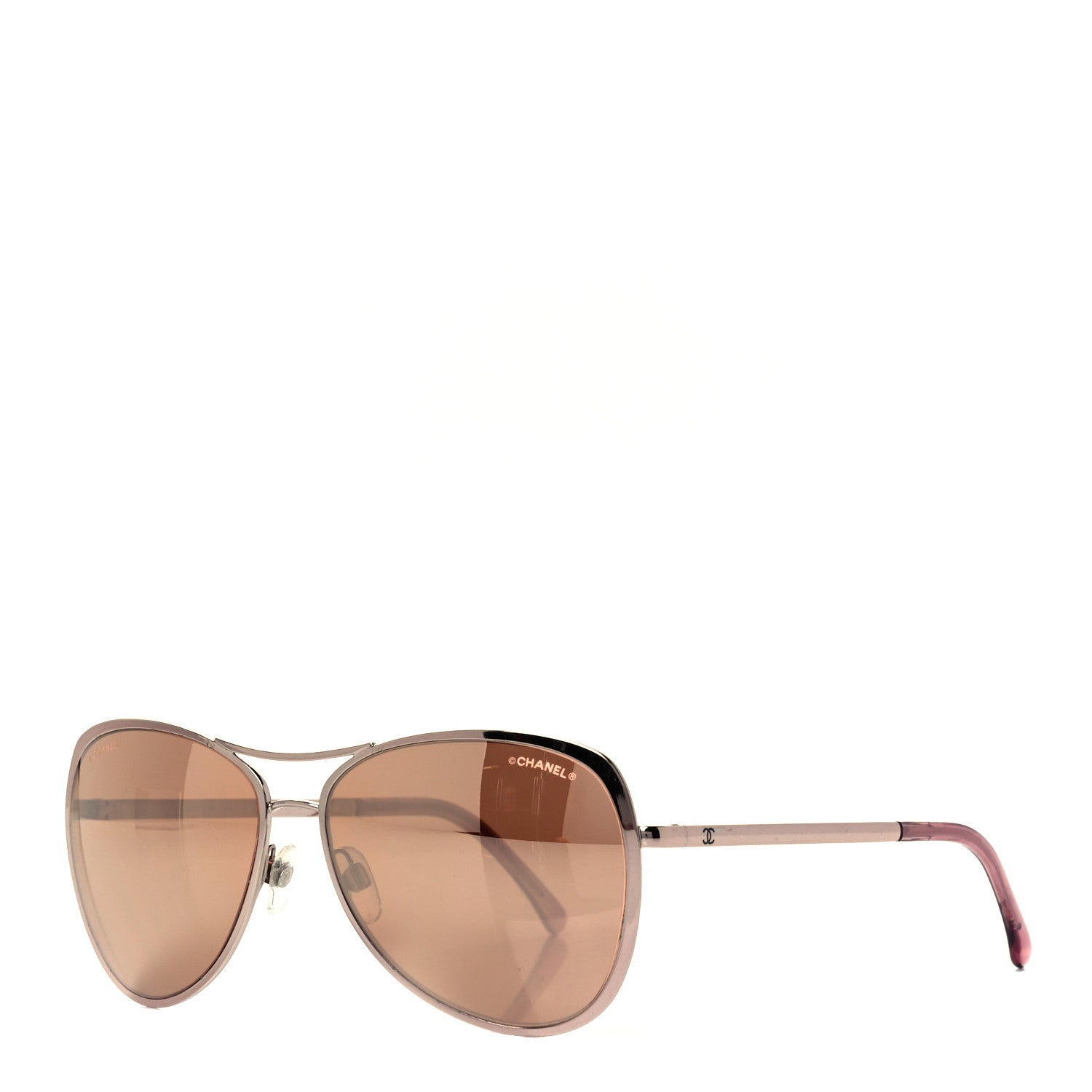 Chanel 18K Pilot Summer Sunglasses 4223 Pink Gold 1 of 8