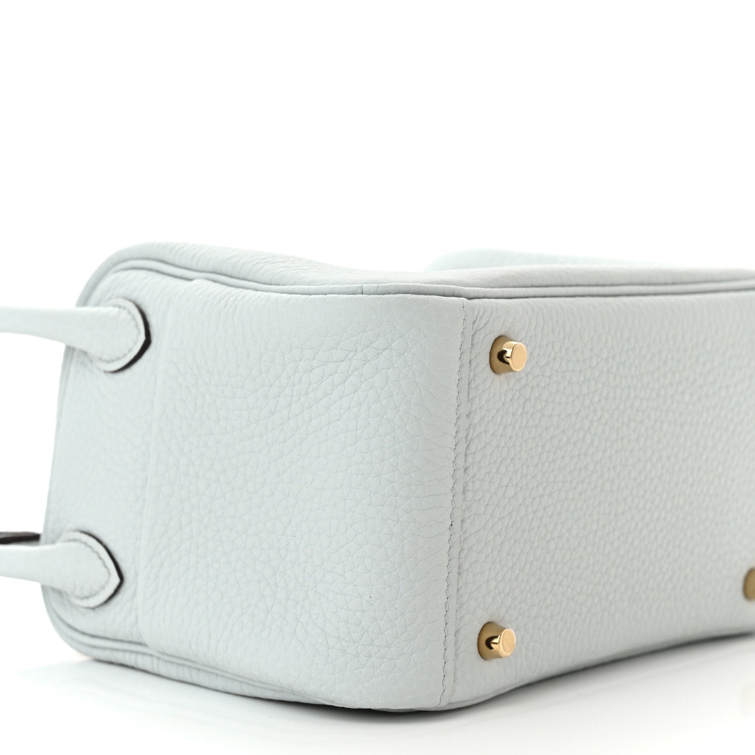 Hermes Taurillon Clemence Mini Lindy 20 Bleu Pale 9 of 11