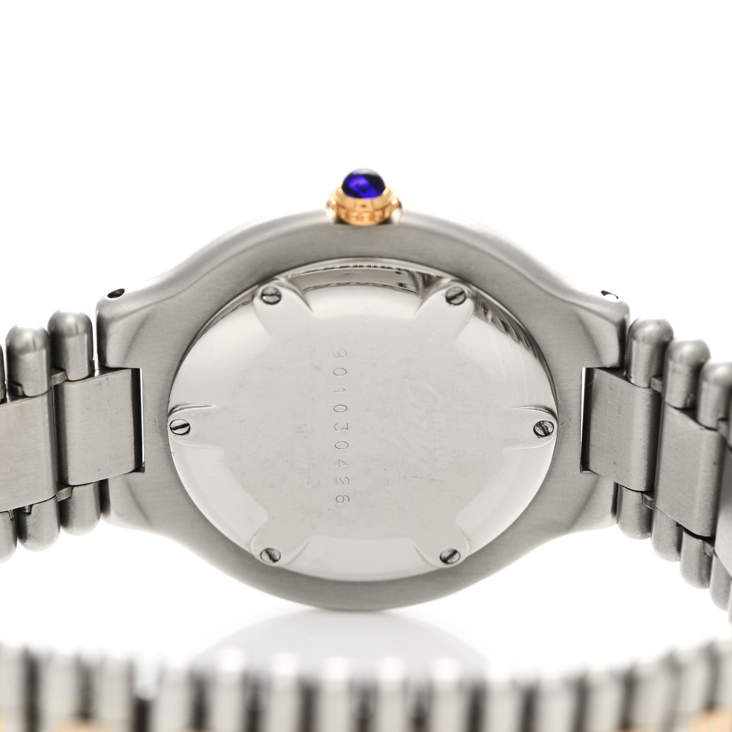 Cartier Stainless Steel 18K Yellow Gold 31mm Must De 21 Quartz Watch 4 of 4