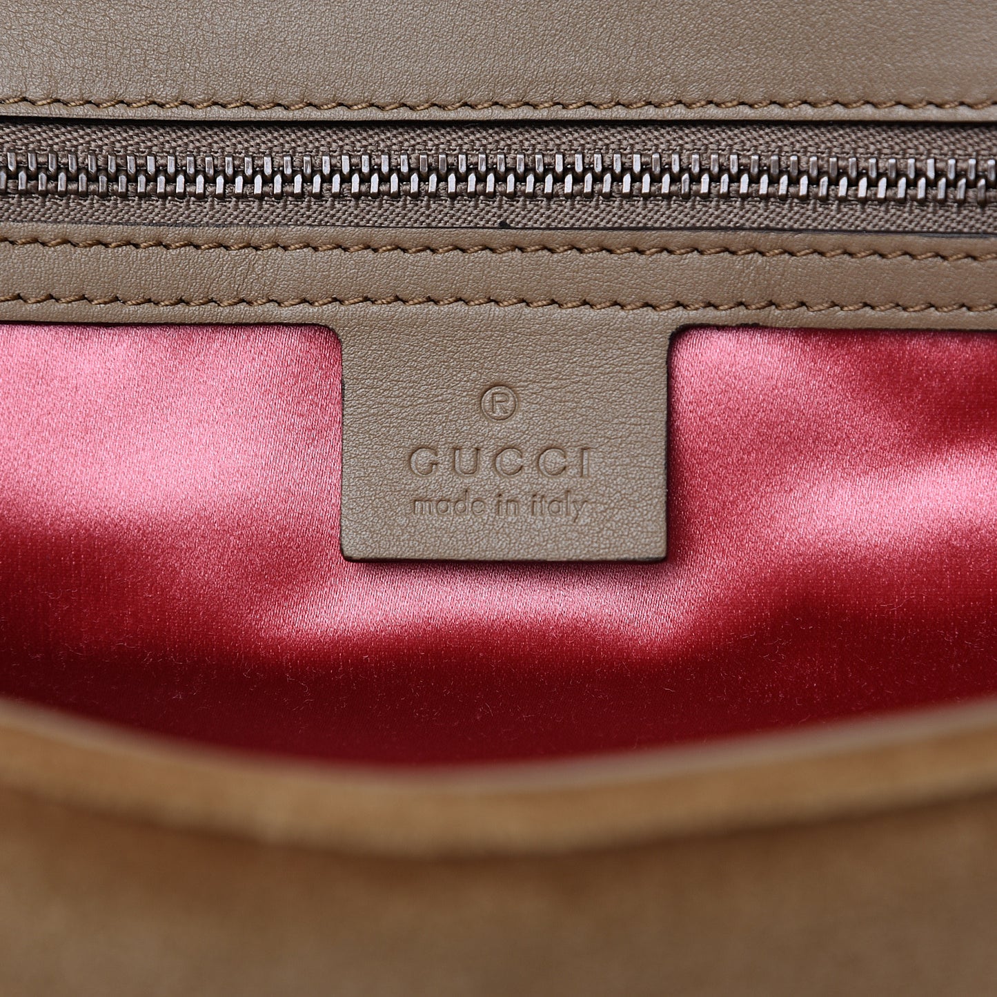 Velvet Matelasse Medium GG Marmont Shoulder Bag Taupe