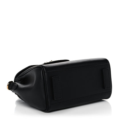 Versace Grained Calfskin Small La Medusa Top Handle Bag Black 4 of 12