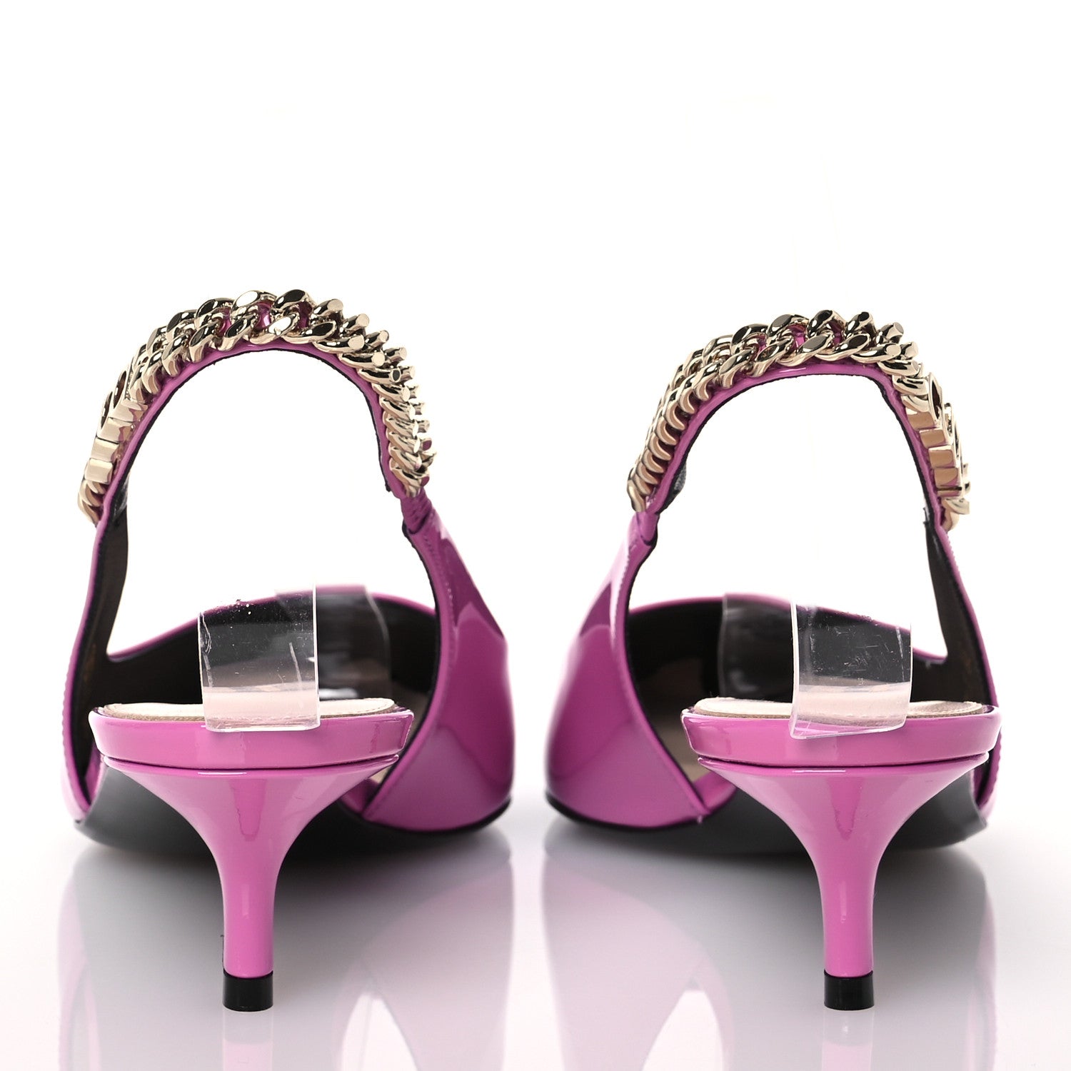 Gucci Patent Signoria Slingback 38 Libre 38 Pink 5 of 14