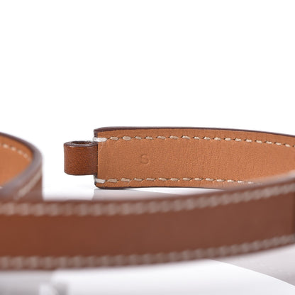 Hermes Barenia Rivale Double Tour Bracelet S Fauve 6 of 7