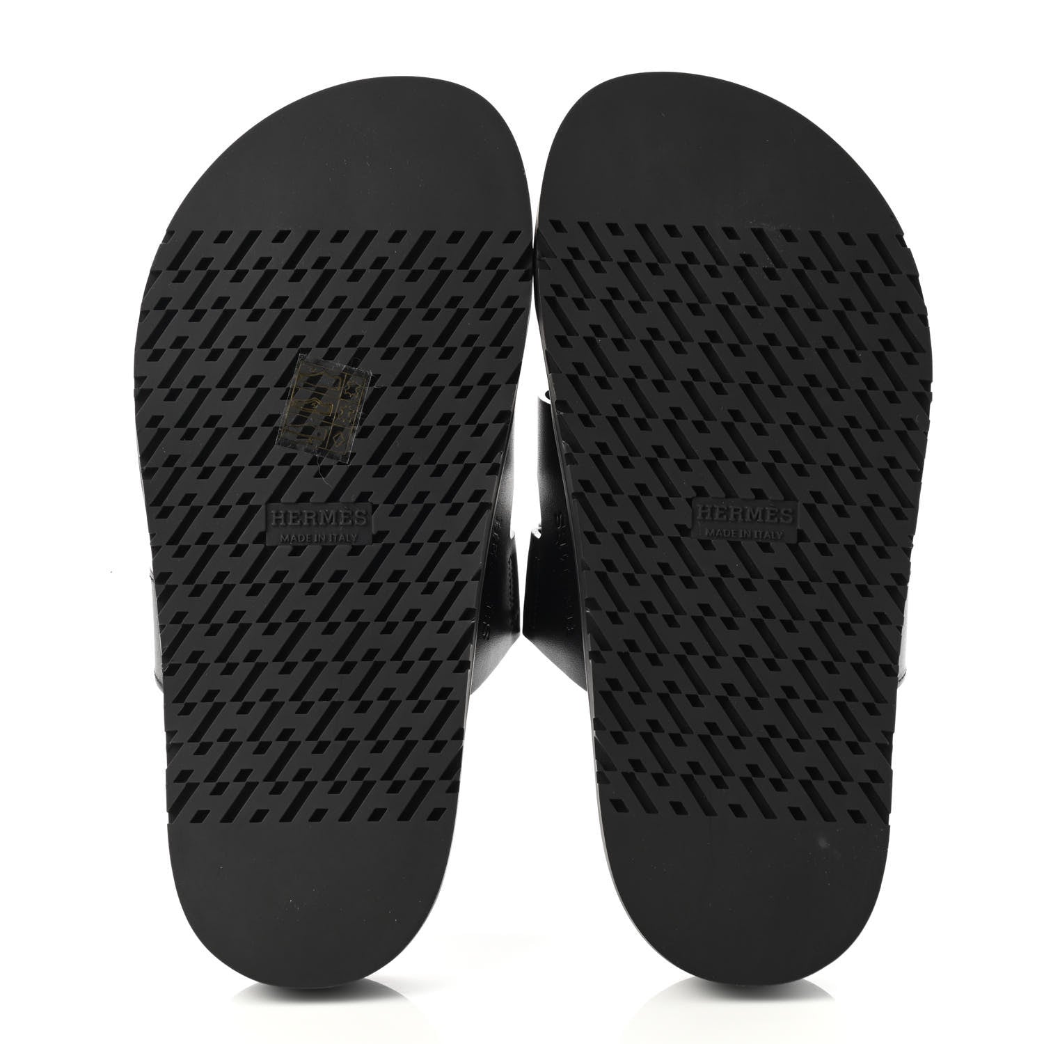 Hermes Calfskin Womens Chypre Sandals 35 Black 5 of 8
