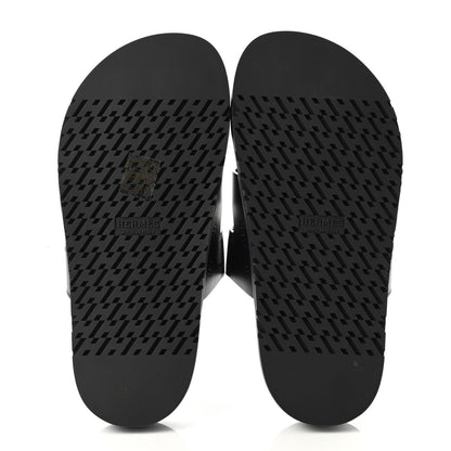 Hermes Calfskin Womens Chypre Sandals 35 Black 5 of 8
