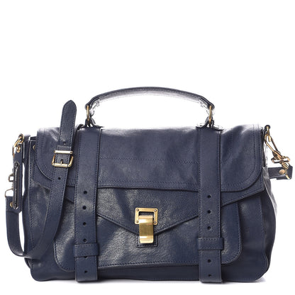 Proenza Schouler Lambskin Medium PS1 Satchel Midnight 1 of 11