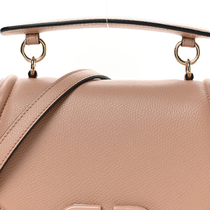 Valentino Garavani Grainy Calfskin VSling Saddle Bag Rose Cannelle 7 of 10